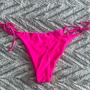 Zaful Pink Bikini with Adjustable Tie Straps